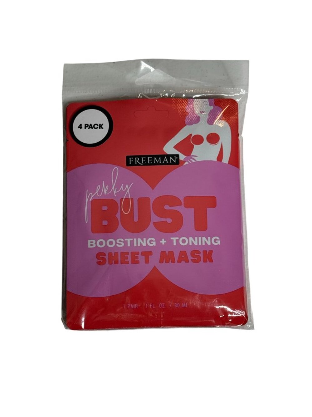 Freeman Bust Firming Mask 4 Pack Perky Toning Hydrating Skincare